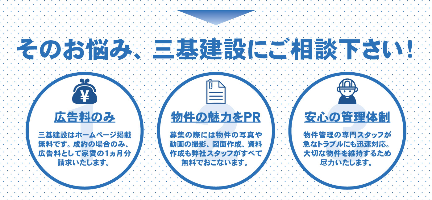 その悩み三基建設にご相談下さい